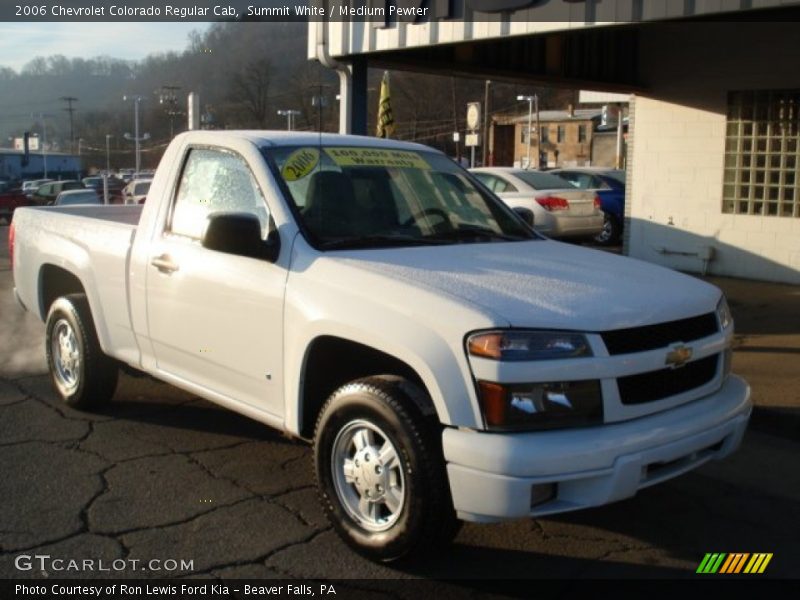 Summit White / Medium Pewter 2006 Chevrolet Colorado Regular Cab