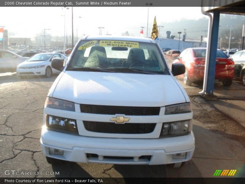 Summit White / Medium Pewter 2006 Chevrolet Colorado Regular Cab