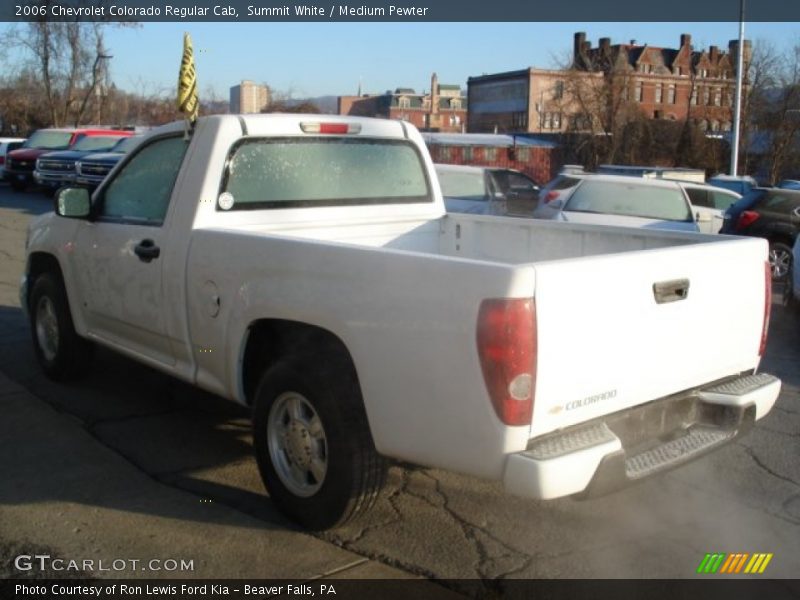 Summit White / Medium Pewter 2006 Chevrolet Colorado Regular Cab