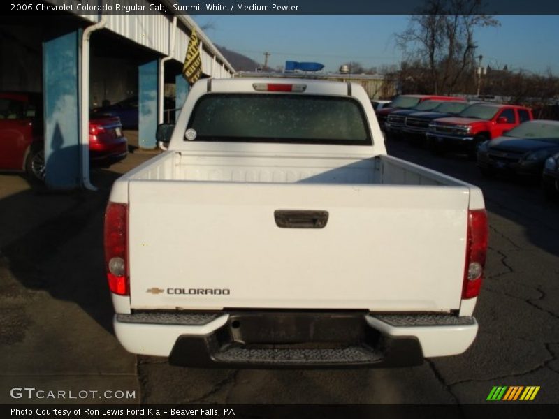 Summit White / Medium Pewter 2006 Chevrolet Colorado Regular Cab