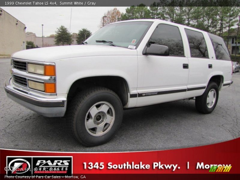 Summit White / Gray 1999 Chevrolet Tahoe LS 4x4