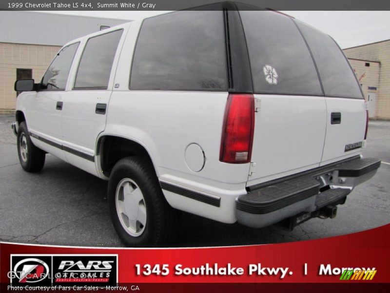 Summit White / Gray 1999 Chevrolet Tahoe LS 4x4