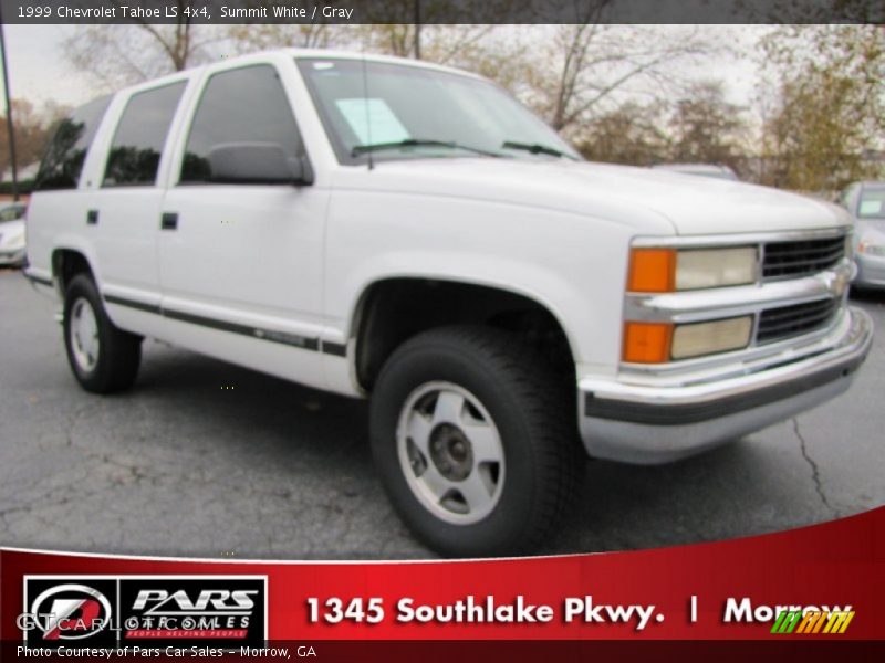 Summit White / Gray 1999 Chevrolet Tahoe LS 4x4