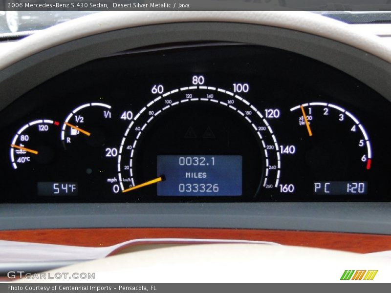 Desert Silver Metallic / Java 2006 Mercedes-Benz S 430 Sedan