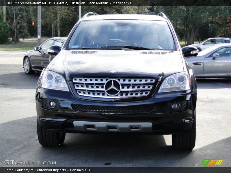 Obsidian Black Metallic / Macadamia 2008 Mercedes-Benz ML 350 4Matic