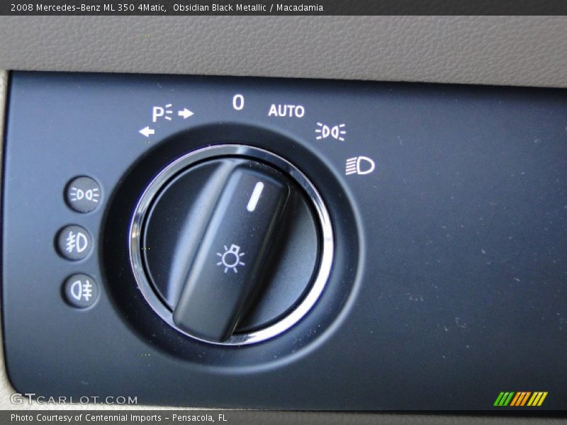 Obsidian Black Metallic / Macadamia 2008 Mercedes-Benz ML 350 4Matic