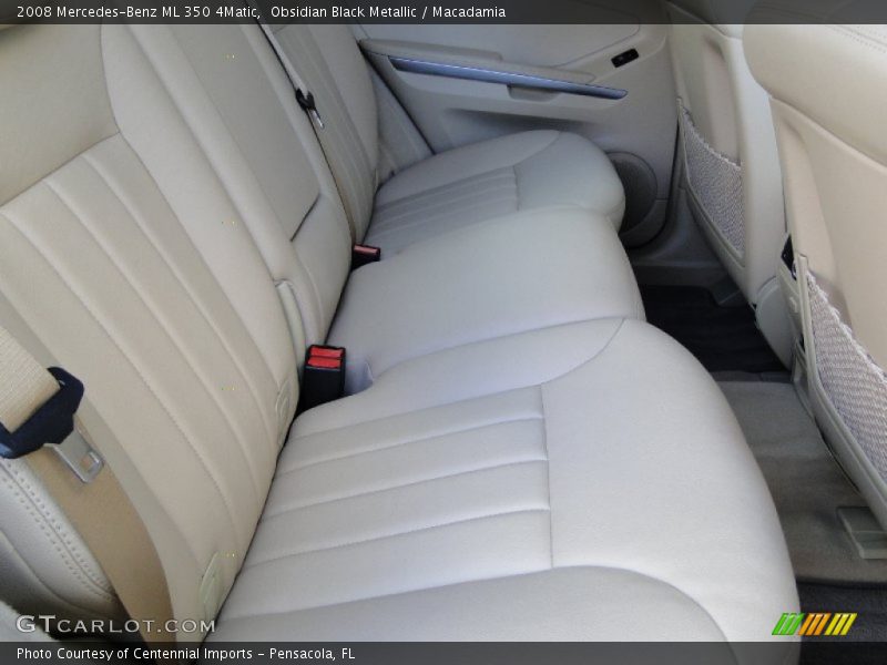 Obsidian Black Metallic / Macadamia 2008 Mercedes-Benz ML 350 4Matic
