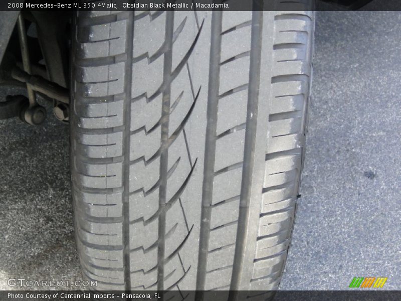 Obsidian Black Metallic / Macadamia 2008 Mercedes-Benz ML 350 4Matic