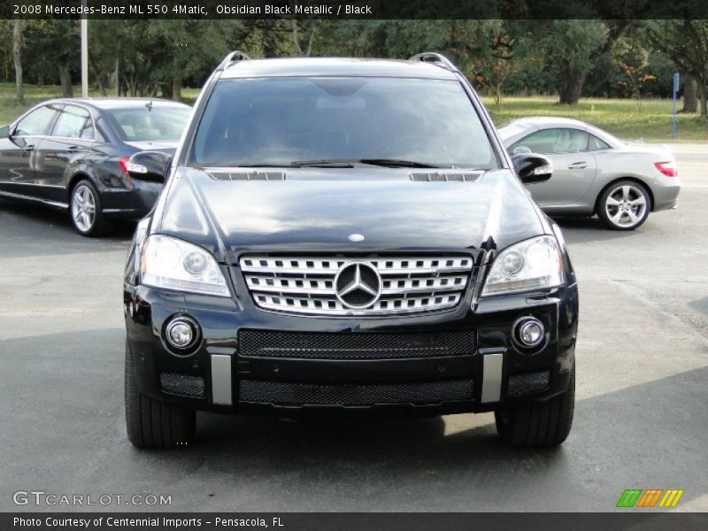 Obsidian Black Metallic / Black 2008 Mercedes-Benz ML 550 4Matic