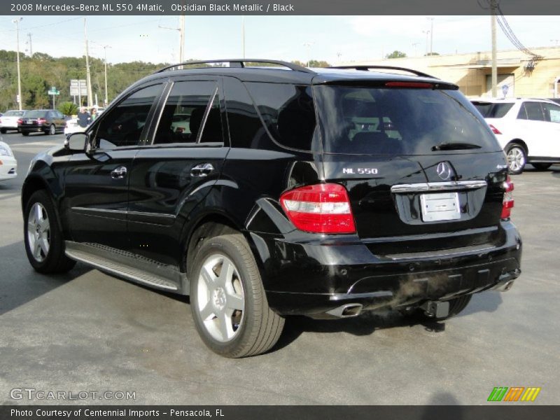 Obsidian Black Metallic / Black 2008 Mercedes-Benz ML 550 4Matic