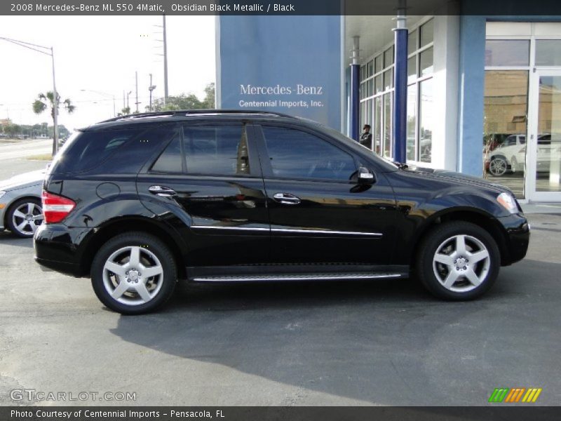Obsidian Black Metallic / Black 2008 Mercedes-Benz ML 550 4Matic
