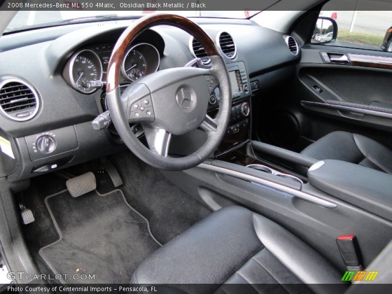Obsidian Black Metallic / Black 2008 Mercedes-Benz ML 550 4Matic