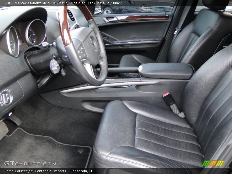Obsidian Black Metallic / Black 2008 Mercedes-Benz ML 550 4Matic