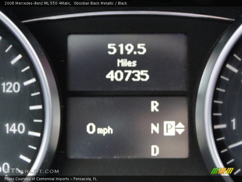 Obsidian Black Metallic / Black 2008 Mercedes-Benz ML 550 4Matic