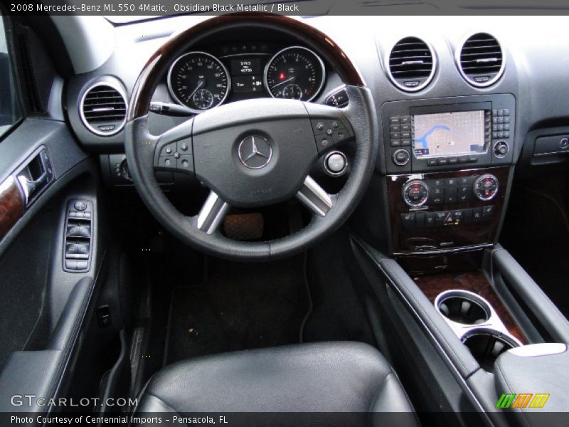 Obsidian Black Metallic / Black 2008 Mercedes-Benz ML 550 4Matic
