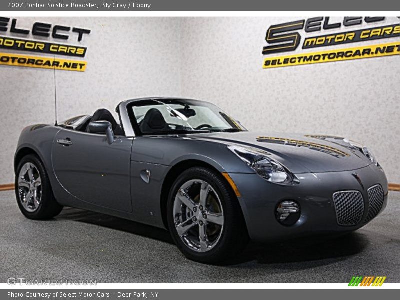 Sly Gray / Ebony 2007 Pontiac Solstice Roadster