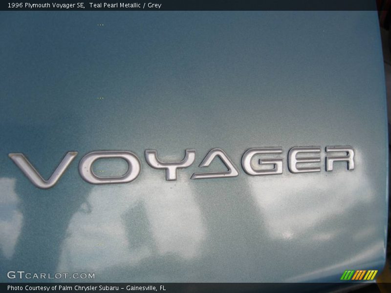 Teal Pearl Metallic / Grey 1996 Plymouth Voyager SE