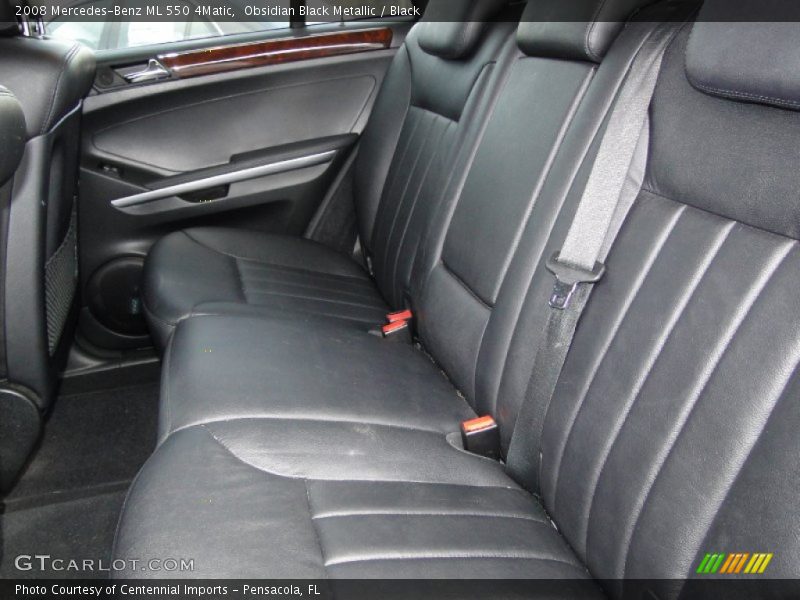 Obsidian Black Metallic / Black 2008 Mercedes-Benz ML 550 4Matic