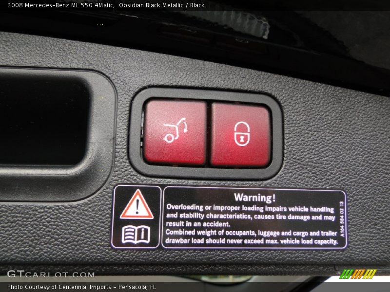 Obsidian Black Metallic / Black 2008 Mercedes-Benz ML 550 4Matic