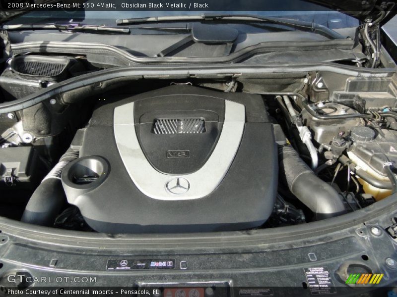 Obsidian Black Metallic / Black 2008 Mercedes-Benz ML 550 4Matic