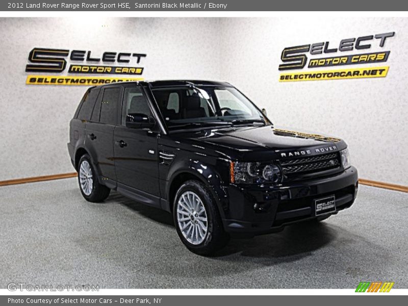Santorini Black Metallic / Ebony 2012 Land Rover Range Rover Sport HSE
