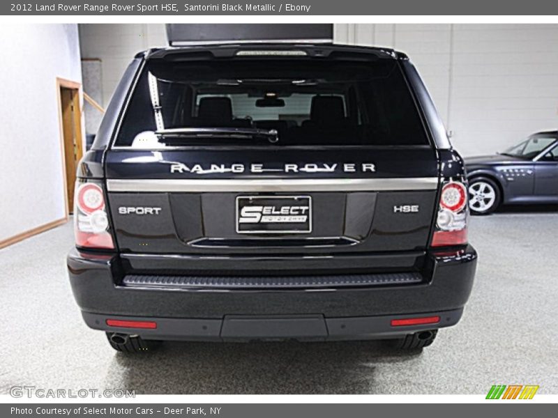 Santorini Black Metallic / Ebony 2012 Land Rover Range Rover Sport HSE
