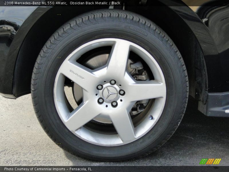 Obsidian Black Metallic / Black 2008 Mercedes-Benz ML 550 4Matic