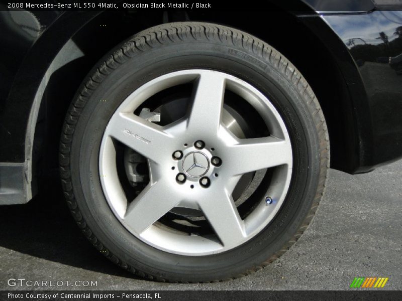 Obsidian Black Metallic / Black 2008 Mercedes-Benz ML 550 4Matic