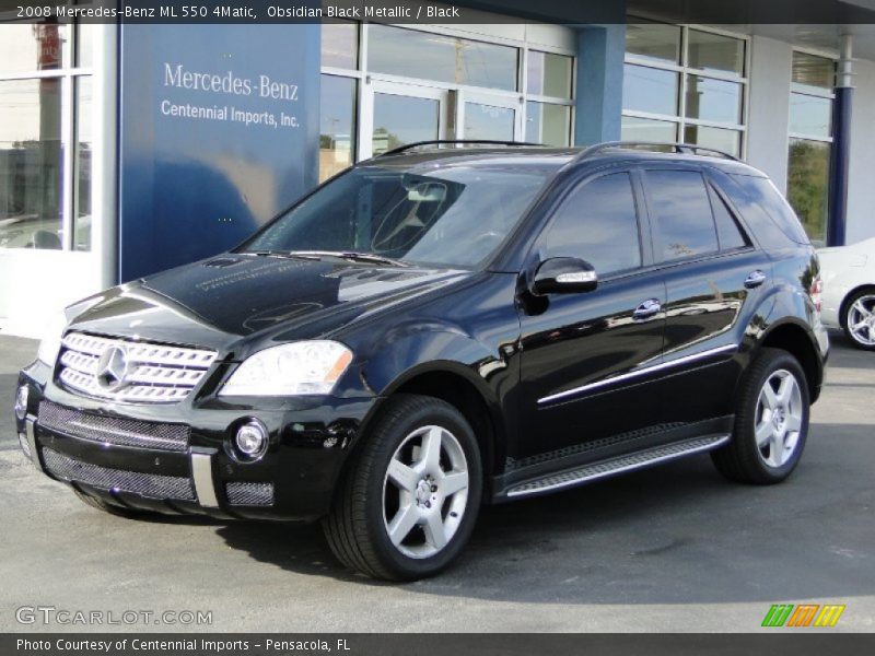 Obsidian Black Metallic / Black 2008 Mercedes-Benz ML 550 4Matic
