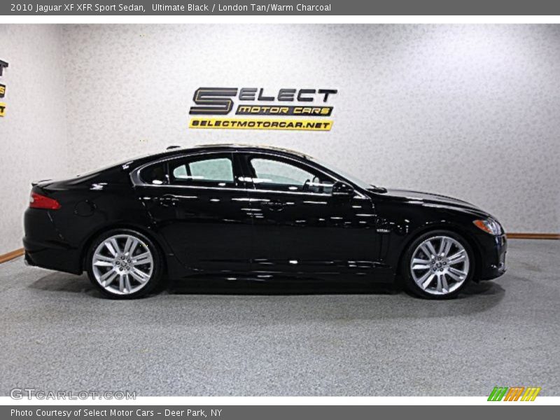 Ultimate Black / London Tan/Warm Charcoal 2010 Jaguar XF XFR Sport Sedan