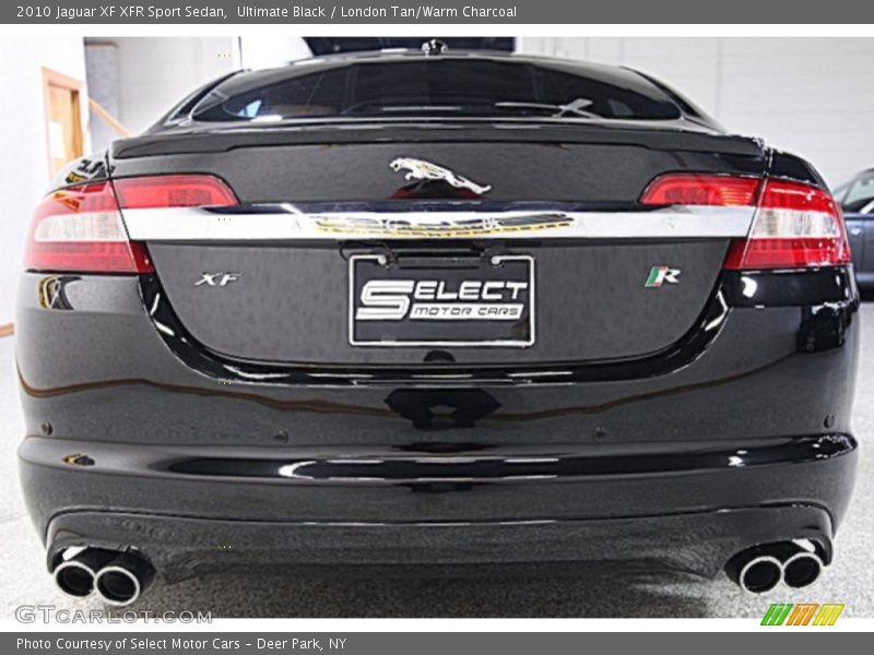 Ultimate Black / London Tan/Warm Charcoal 2010 Jaguar XF XFR Sport Sedan
