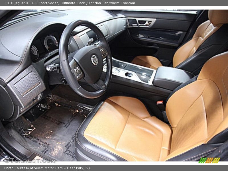Ultimate Black / London Tan/Warm Charcoal 2010 Jaguar XF XFR Sport Sedan