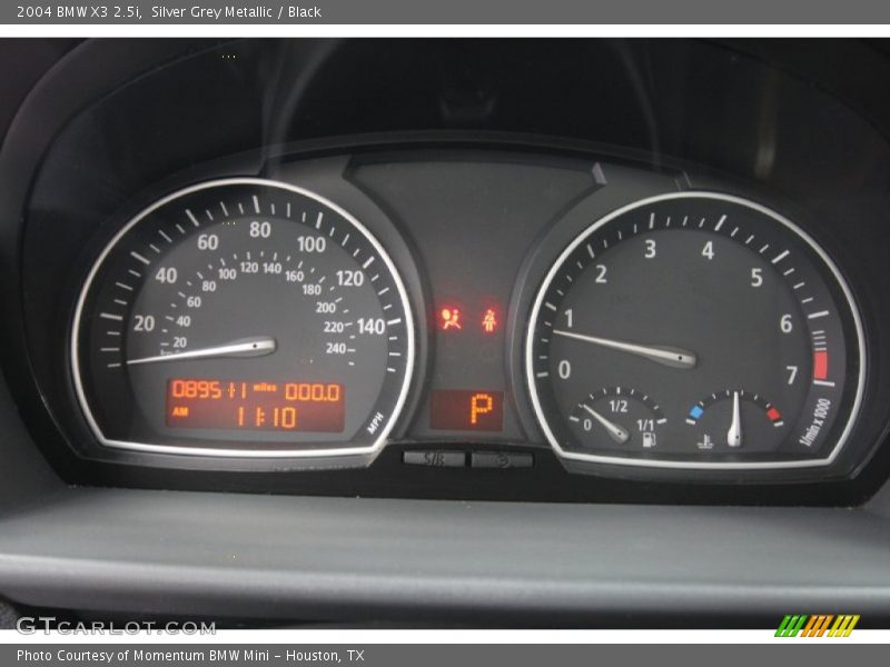 Silver Grey Metallic / Black 2004 BMW X3 2.5i