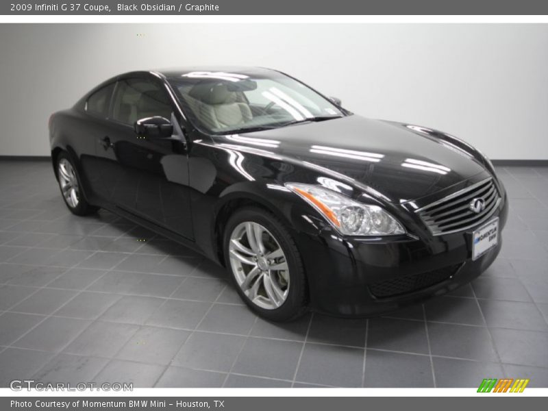 Black Obsidian / Graphite 2009 Infiniti G 37 Coupe