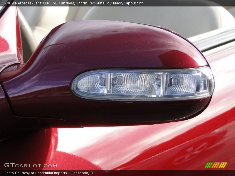 Storm Red Metallic / Black/Cappuccino 2009 Mercedes-Benz CLK 350 Cabriolet