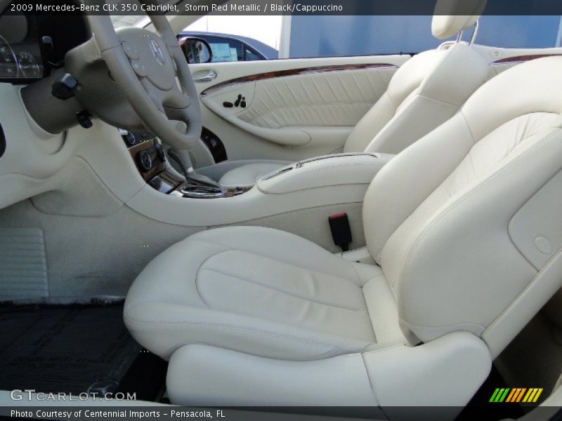 Storm Red Metallic / Black/Cappuccino 2009 Mercedes-Benz CLK 350 Cabriolet