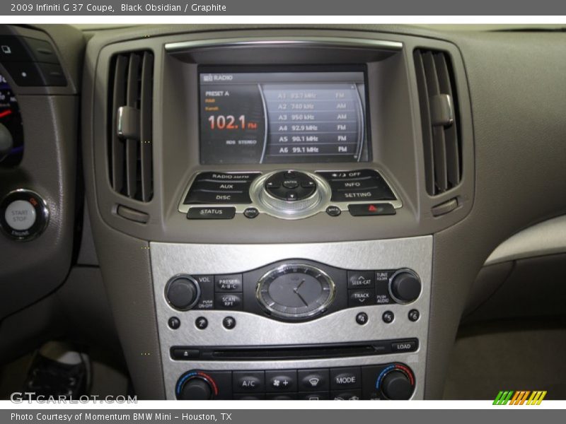 Black Obsidian / Graphite 2009 Infiniti G 37 Coupe