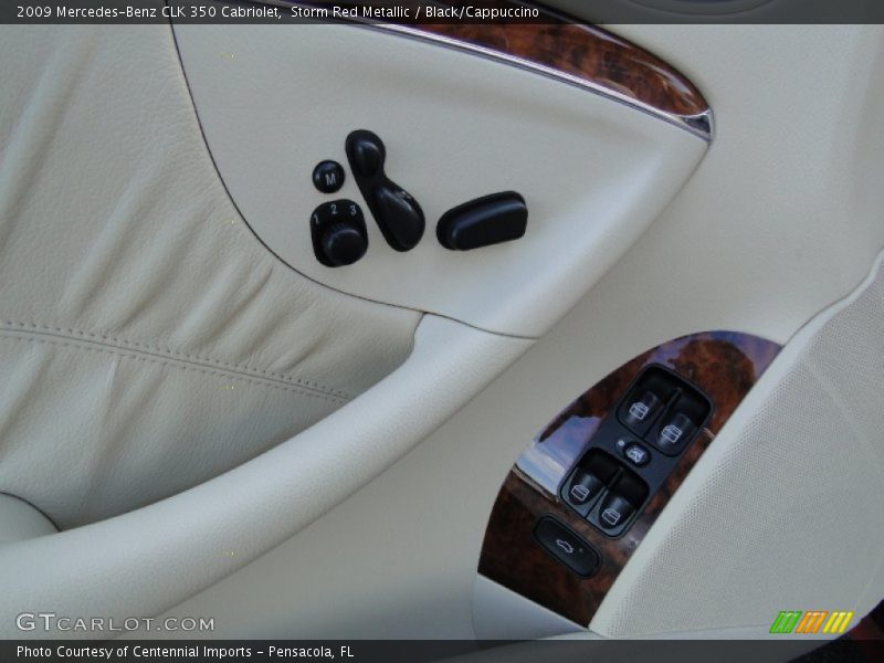 Storm Red Metallic / Black/Cappuccino 2009 Mercedes-Benz CLK 350 Cabriolet