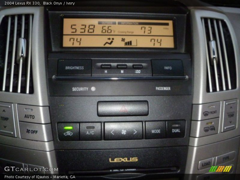 Black Onyx / Ivory 2004 Lexus RX 330