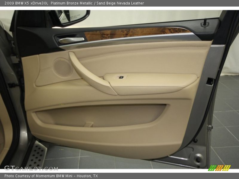 Platinum Bronze Metallic / Sand Beige Nevada Leather 2009 BMW X5 xDrive30i