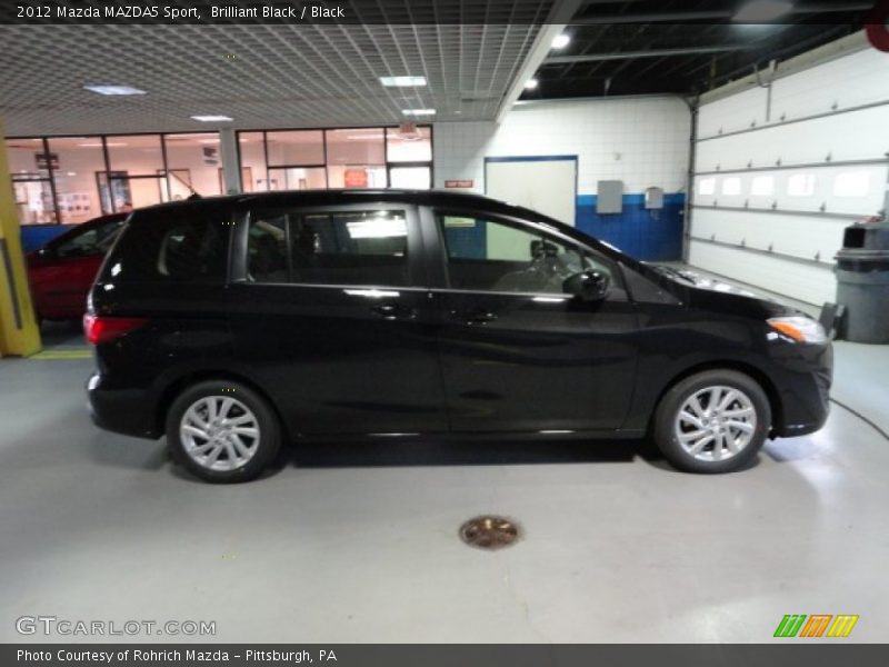 Brilliant Black / Black 2012 Mazda MAZDA5 Sport