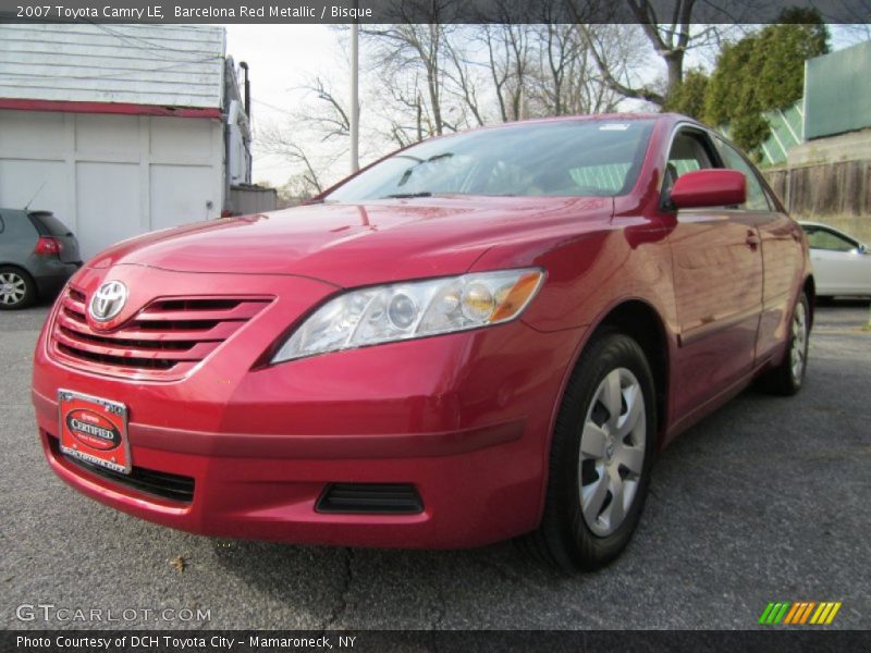 Barcelona Red Metallic / Bisque 2007 Toyota Camry LE