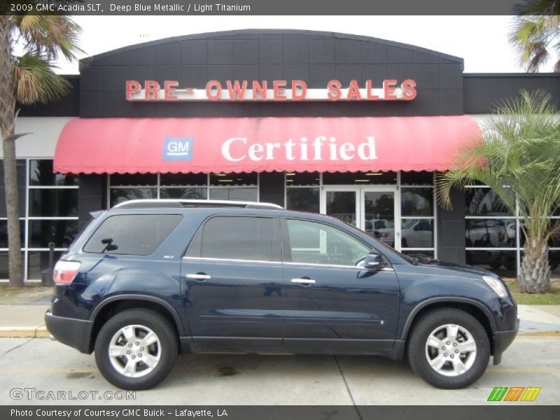 Deep Blue Metallic / Light Titanium 2009 GMC Acadia SLT