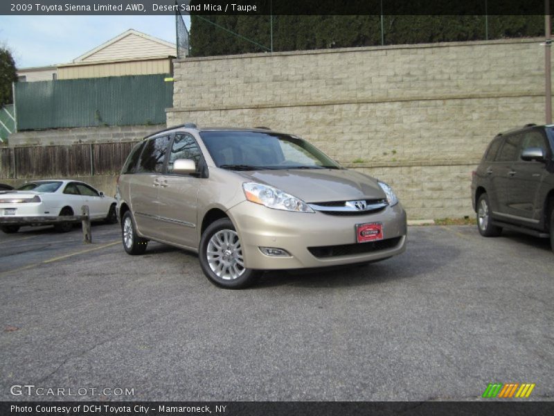 Desert Sand Mica / Taupe 2009 Toyota Sienna Limited AWD