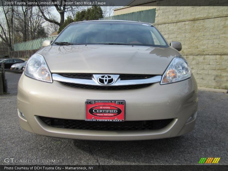 Desert Sand Mica / Taupe 2009 Toyota Sienna Limited AWD