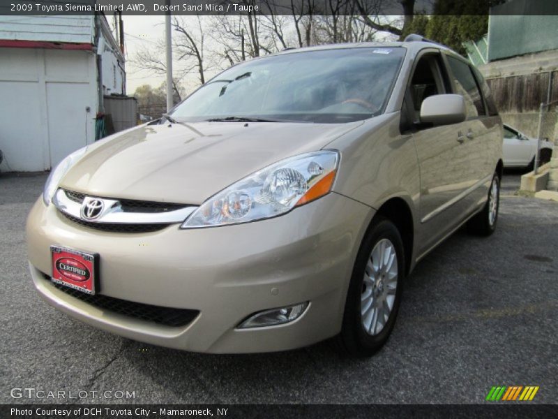 Desert Sand Mica / Taupe 2009 Toyota Sienna Limited AWD
