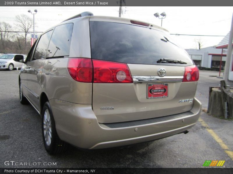 Desert Sand Mica / Taupe 2009 Toyota Sienna Limited AWD
