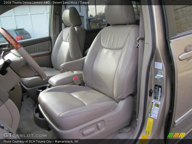  2009 Sienna Limited AWD Taupe Interior