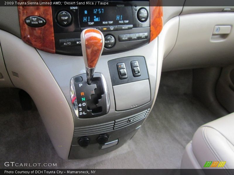  2009 Sienna Limited AWD 5 Speed ECT-i Automatic Shifter