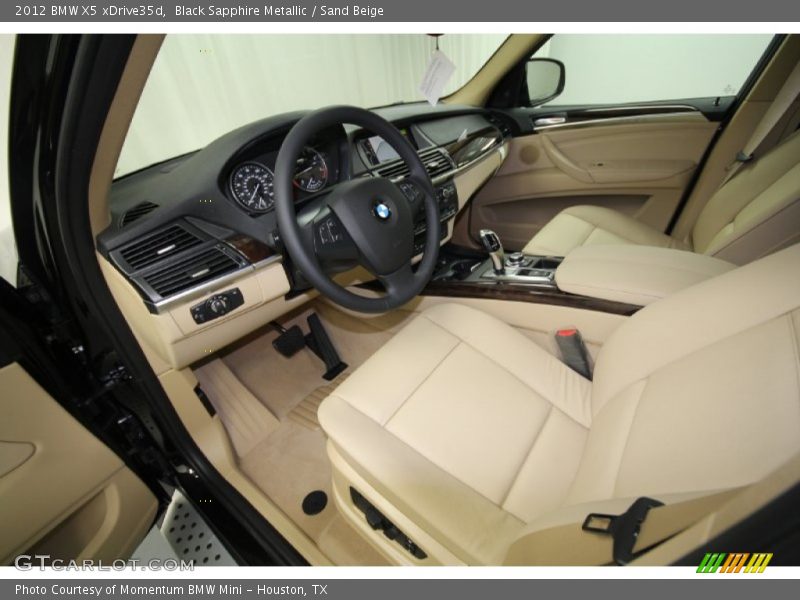 Black Sapphire Metallic / Sand Beige 2012 BMW X5 xDrive35d